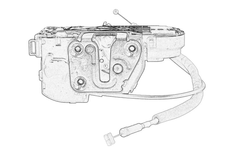 Inchidere - Incuietoare usa dreapta potrivit KIA VENGA 02.10-03.19