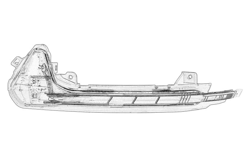 Reflector - Reflector Stanga potrivit AUDI A6 ALLROAD C7, A6 C7 11.10-09.18