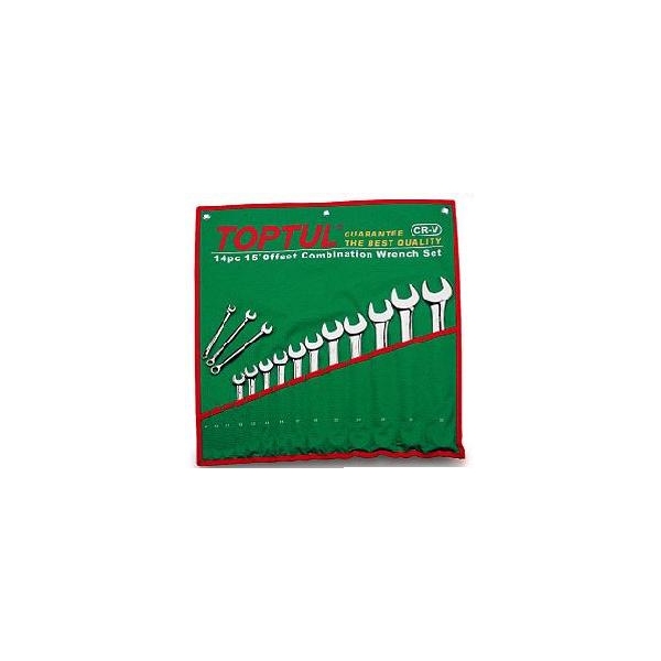 Set 10 chei combinate fixe inelare cotite scurte 10-19mm [2]