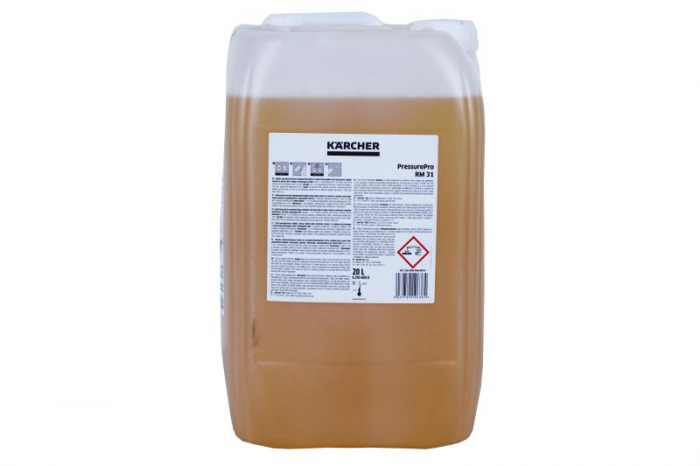Agent de curatare pentru motoare; pentru instalatii industriale; pentru mașini; pentru suprafete uleioase; pentru mașini de spălat cu presiune; pentru rasina, concentrat 20l, RM 31 ASF, aplicare: spal [2]