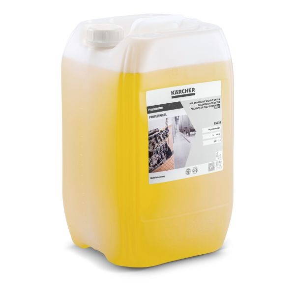 Agent de curatare pentru motoare; pentru instalatii industriale; pentru mașini; pentru suprafete uleioase; pentru mașini de spălat cu presiune; pentru rasina, concentrat 20l, RM 31 ASF, aplicare: spal [3]