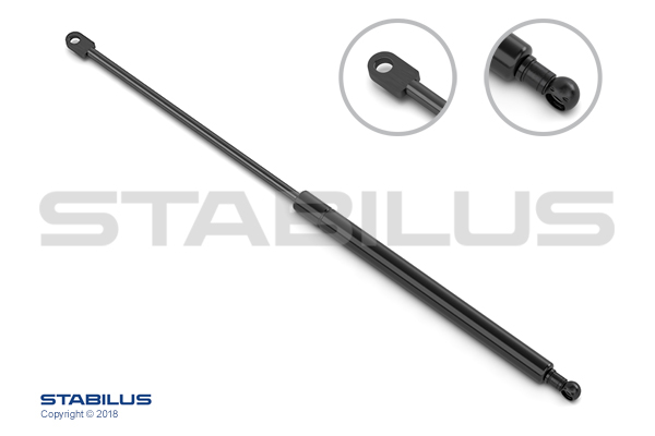 Amortizor luneta Dreapta/Stanga lungime maxima: 176mm, sUV:48mm potrivit BMW 5 (E34) KOMBI 07.91-07.96 [1]