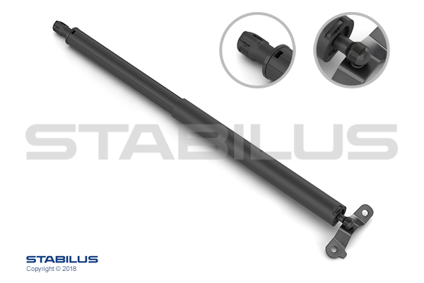 Amortizor portbagaj Dreapta/Stanga lungime maxima: 561mm, sUV:168mm (cu arc exterior) potrivit MERCEDES M (W164) SUV 02.05-12.11 [1]