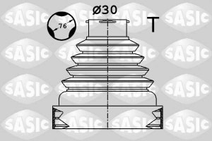 Ansamblu burduf si articulatie planetara fata Interior (fi: 30) potrivit DS DS 4; CITROEN C8, DS4, JUMPY II, JUMPY III, SPACETOURER; PEUGEOT 308 II, 807, EXPERT, EXPERT TEPEE 2.0D/Electric 02.06- [1]