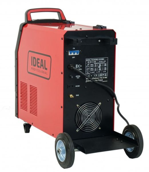 Aparat sudura semi-automat MIG/MAG, putere minima sudura: 30A, putere maxima sudura: 370A, putere: 11,9kW, putere: 400V, mod sudura: MIG-MAG / MMA [4]