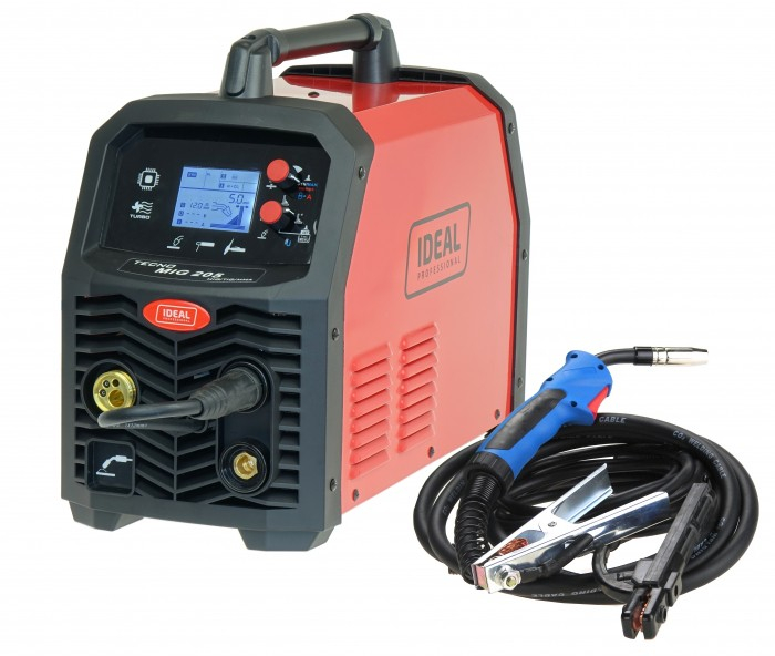 Aparat sudura semi-automat MIG/MAG, putere minima sudura: 35A, putere maxima sudura: 200A, putere: 6,4kW, putere: 230V, mod sudura: BRAZING / FLUX / MIG-MAG / MMA / TIG LIFT [1]