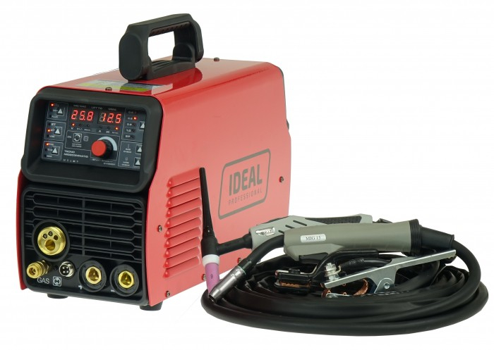Aparat sudura semi-automat MIG/MAG, putere minima sudura: 50A, putere maxima sudura: 200A, putere: 5,9kW, putere: 230V, mod sudura: BRAZING / FLUX / MIG-MAG / MMA / TIG LIFT TIG grip Sy [1]