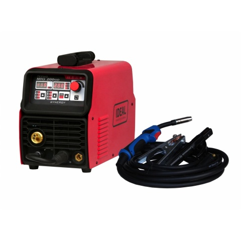 Aparat sudura semi-automat putere de sudura minima: 25A, curent sudura: 200A, putere nominala: 7,7kW, alimentare electrica: 230V, metoda de sudare: FLUX / FRaNARE / MIG-MAG / MMA [1]