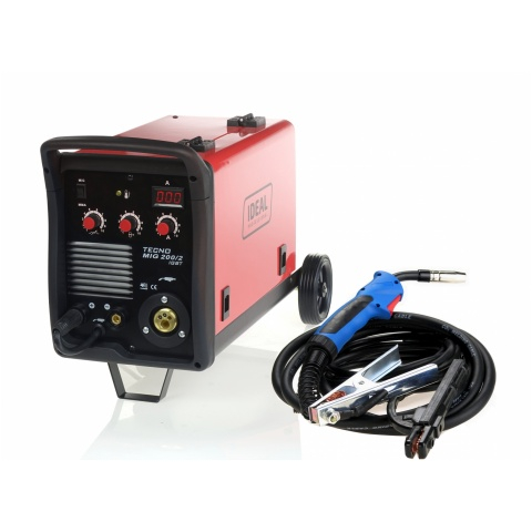 Aparat sudura semi-automat putere de sudura minima: 30A, curent sudura: 200A, putere nominala: 6kW, alimentare electrica: 230/400V, metoda de sudare: FLUX / MIG-MAG / MMA [1]