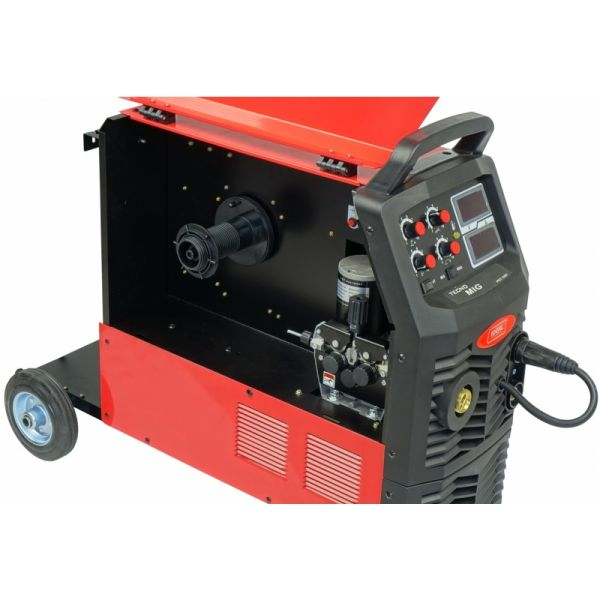 Aparat sudura semi-automat putere de sudura minima: 30A, curent sudura: 330A, putere nominala: 10,4kW, alimentare electrica: 400V, metoda de sudare: MIG-MAG / MMA [3]