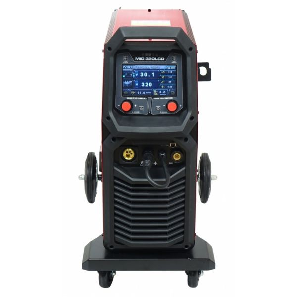 Aparat sudura semi-automat putere de sudura minima: 50A, curent sudura: 300A, putere nominala: 8,6kW, alimentare electrica: 400V, metoda de sudare: FLUX / MIG-MAG / MMA / TIG LIFT [2]