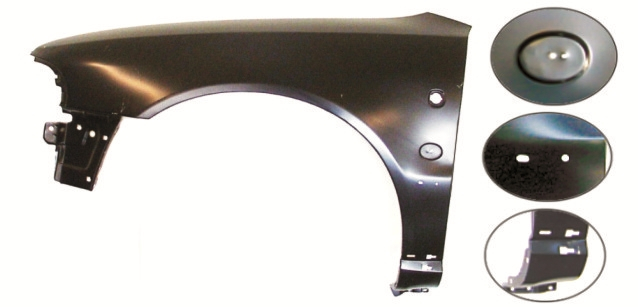 Aripa fata stanga (cu locas emblema, cu locas indicator, cu orificii sina) AUDI A4 B5 intre 1996-1997 [1]