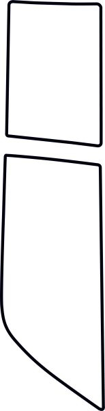 Autocolant protectie caroserie aripa dreapta transparent potrivit AUDI A6 C7 11.10-02.18 [2]