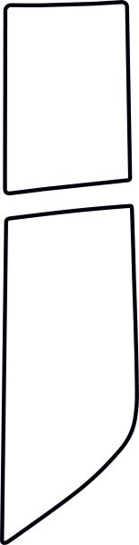 Autocolant protectie caroserie aripa stanga transparent potrivit AUDI A6 C7 11.10-02.18 [2]