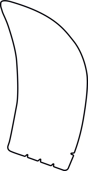 Autocolant protectie caroserie dreapta transparent potrivit SUBARU FORESTER SH 01.08-03.13 [2]