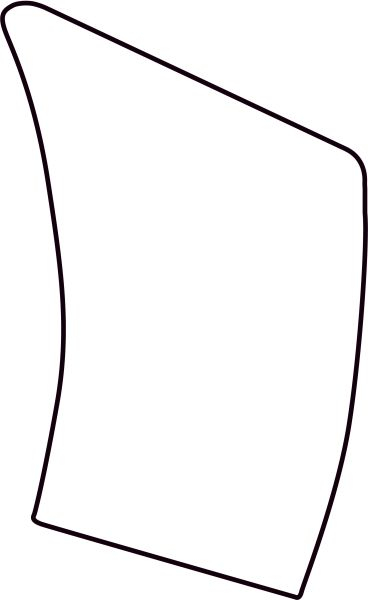 Autocolant protectie caroserie dreapta transparent potrivit SUBARU OUTBACK BR 09.09-10.14 [2]