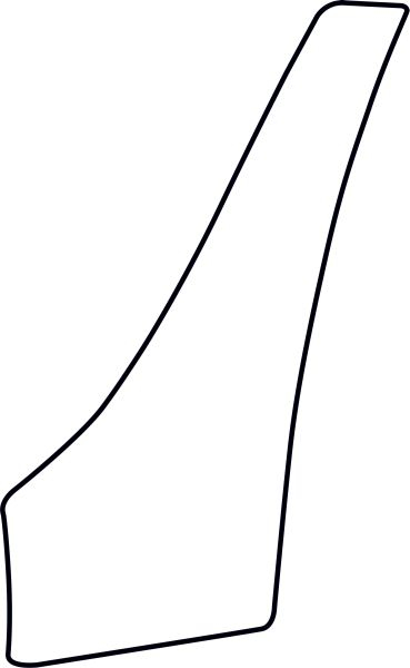 Autocolant protectie caroserie stanga transparent potrivit SUBARU IMPREZA GR, GH 01.08-12.12 [1]