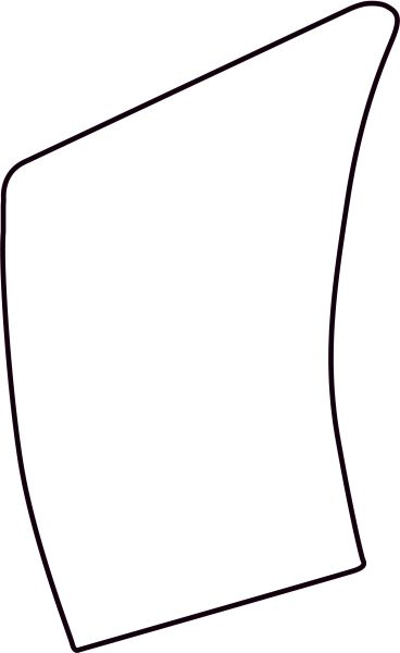 Autocolant protectie caroserie stanga transparent potrivit SUBARU OUTBACK BR 09.09-10.14 [1]