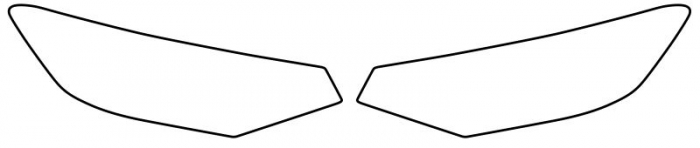 Autocolant protectie far stanga/dreapta fara dunga cromata, transparent, 3M PPF 4.0 folie, ajustare automata, set 2 buc potrivit VW PASSAT B8 FL dupa 2019 [1]