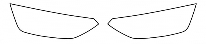 Autocolant protectie far stanga/dreapta transparent, 3M PPF 4.0 folie, ajustare automata, set 2 buc potrivit AUDI A4 B9 dupa 2019 [3]