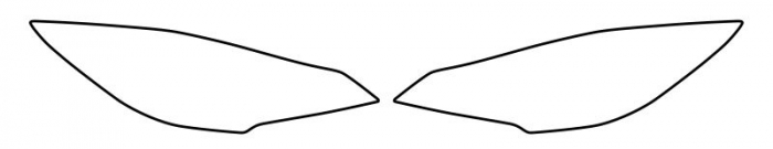 Autocolant protectie far stanga/dreapta transparent, 3M PPF 4.0 folie, ajustare automata, set 2 buc potrivit FORD KUGA II 2013-2016 [3]