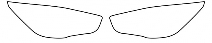 Autocolant protectie far stanga/dreapta transparent, 3M PPF 4.0 folie, ajustare automata, set 2 buc potrivit FORD KUGA II 2017-2019 [3]