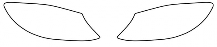 Autocolant protectie far stanga/dreapta transparent, 3M PPF 4.0 folie, ajustare automata, set 2 buc potrivit MERCEDES Clasa C W205 2018-2021 [1]