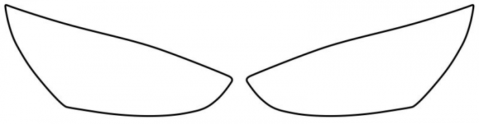 Autocolant protectie far stanga/dreapta transparent, 3M PPF 4.0 folie, ajustare automata, set 2 buc potrivit RENAULT CLIO IV Ph I, CLIO IV Ph II 2012-2019 [3]