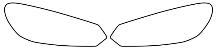 Autocolant protectie far stanga/dreapta transparent, 3M PPF 4.0 folie, ajustare automata, set 2 buc potrivit VW Golf 7 VII 2012-2017 [3]