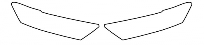 Autocolant protectie far stanga/dreapta transparent, 3M PPF 4.0 folie, ajustare automata, set 2 buc potrivit VW T-ROC dupa 2017 [3]
