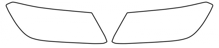 Autocolant protectie far stanga/dreapta transparent, 3M PPF 4.0 folie, ajustare automata, set 2 buc potrivit VW TIGUAN II 2016-2019 [1]