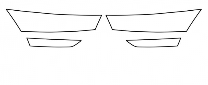 Autocolant protectie far stanga/dreapta transparent, 3M PPF 4.0 folie, ajustare automata, set 4 buc potrivit SKODA OCTAVIA IV dupa 2019 [1]