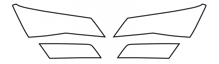Autocolant protectie far stanga/dreapta transparent, 3M PPF 4.0 folie, ajustare automata, set 4 buc potrivit SKODA SUPERB III 2015-2019 [1]