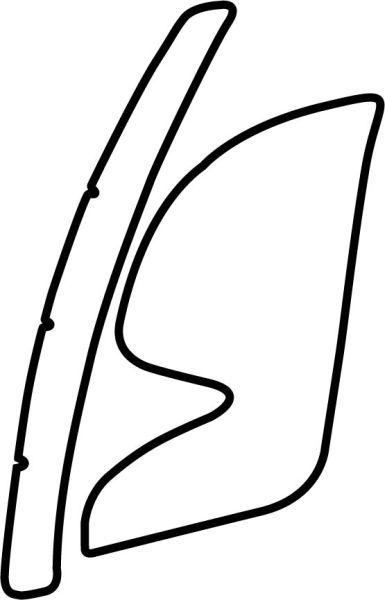 Autocolant protetie aripa spate dreapta transparent, 3M PPF 4.0 folie, ajustare automata potrivit TOYOTA AVENSIS T27 2008-2017 [1]