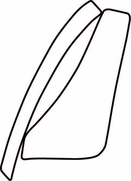 Autocolant protetie aripa spate dreapta transparent, 3M PPF 4.0 folie, ajustare automata potrivit TOYOTA VERSO dupa 2009 [1]