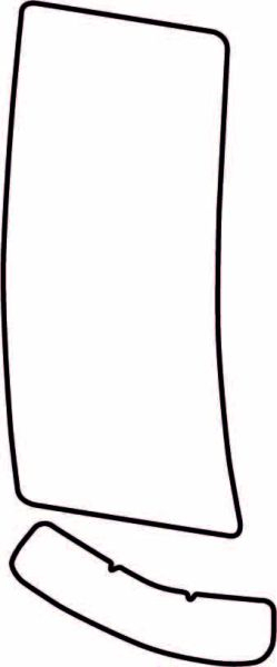 Autocolant protetie aripa spate dreapta transparent, 3M PPF 4.0 folie, ajustare automata potrivit TOYOTA YARIS XP90 3 usi 2005-2010 [2]