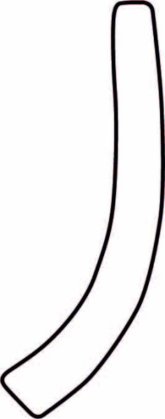 Autocolant protetie aripa spate stanga transparent, 3M PPF 4.0 folie, ajustare automata potrivit HONDA ACCORD VIII 2011-2015 [1]