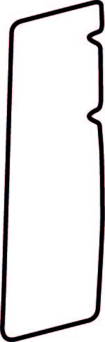 Autocolant protetie aripa spate stanga transparent, 3M PPF 4.0 folie, ajustare automata potrivit HYUNDAI SANTA FÉ 2006-2012 [1]