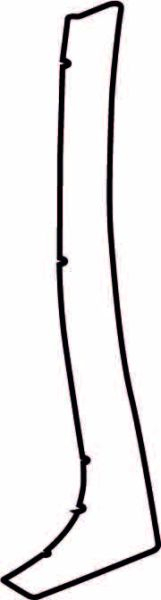 Autocolant protetie aripa spate stanga transparent, 3M PPF 4.0 folie, ajustare automata potrivit TOYOTA AURIS E18 2012-2018 [1]