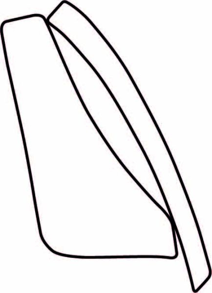 Autocolant protetie aripa spate stanga transparent, 3M PPF 4.0 folie, ajustare automata potrivit TOYOTA VERSO dupa 2009 [1]