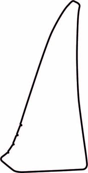 Autocolant protetie aripa spate stanga transparent, 3M PPF 4.0 folie, ajustare automata potrivit TOYOTA YARIS XP130 5 usi 2010-2019 [1]