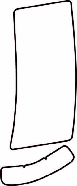 Autocolant protetie aripa spate stanga transparent, 3M PPF 4.0 folie, ajustare automata potrivit TOYOTA YARIS XP90 3 usi 2005-2010 [2]