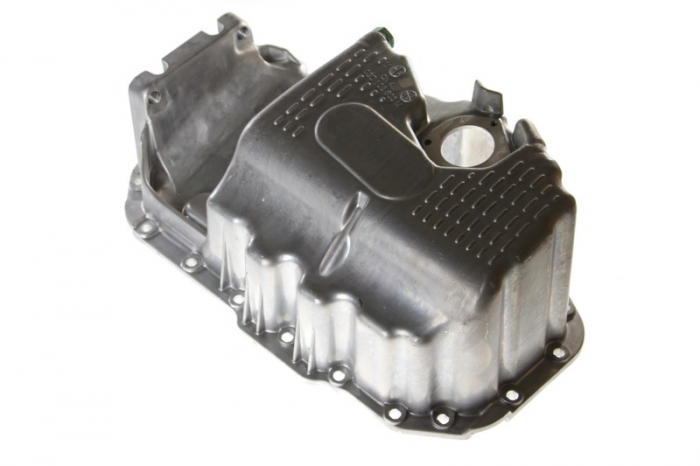 Baie ulei aluminiu, cu locas senzor potrivit AUDI A3, A4 B6; SKODA FABIA II, OCTAVIA II, ROOMSTER; VW EOS, GOLF PLUS V, GOLF V, JETTA III, PASSAT B5.5, PASSAT B6, POLO, POLO IV 1.4-3.6 dupa 2001 [1]