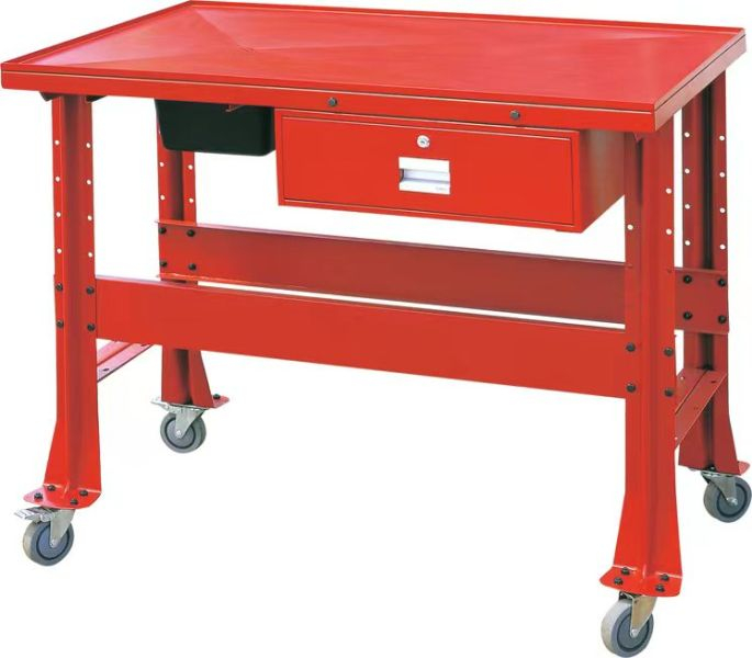 Banc lucru PROFITOOL pe roți, cu drenarea lichidelor, blocator sertar, dimensiunea mesei 1220x810 [1]