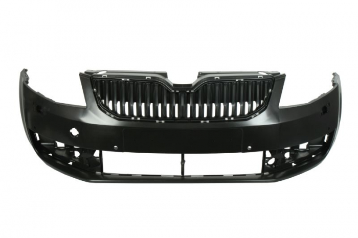 Bara fata cu grilaj, cu locas spalator de faruri, gauri senzori parcare 4, grunduit, potrivit SKODA OCTAVIA III 2012-2016 [1]