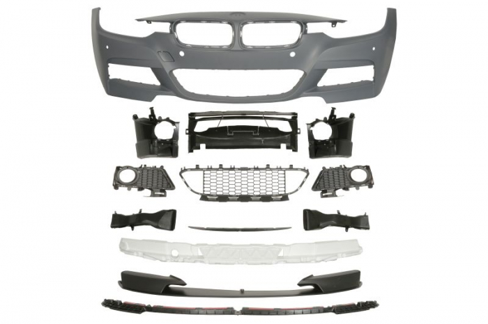 Bara fata model pachet M complet, cu locas proiector cu locas senzori parcare, grunduit potrivit BMW Seria 3 F30, F80, 3 F31 2011-2019 [1]