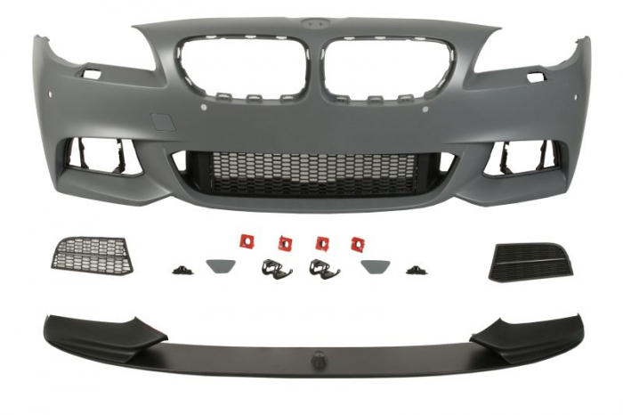 Bara fata model pachet M cu grile, cu locas spalator de faruri, cu locas senzori parcare, grunduit potrivit BMW Seria 5 F10, 5 F11 2013-2017 [1]