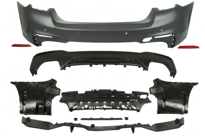 Bara spate model pachet M gauri senzori parcare 6, grunduit potrivit BMW Seria 5 G30, F90, 5 G31 dupa 2017 [1]