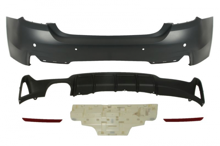 Bara (Spate, pachet M, complet, numar de gauri pentru senzorii de parcare: 4, pentru vopsire) potrivit BMW 4 (F32, F82), 4 (F33, F83) Cabriolet / Coupe 07.13-02.17 [3]