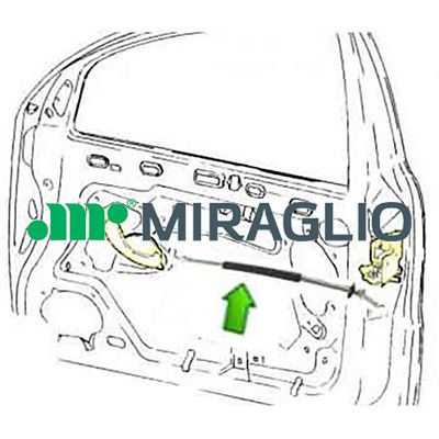 Cablu deblocare usi fata stanga/dreapta potrivit ALFA ROMEO GIULIETTA, GIULIETTA/HATCHBACK 04.10-12.20 [4]
